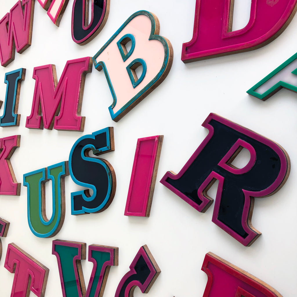 7.5 - 9 Inch Retro Perspex & Ply