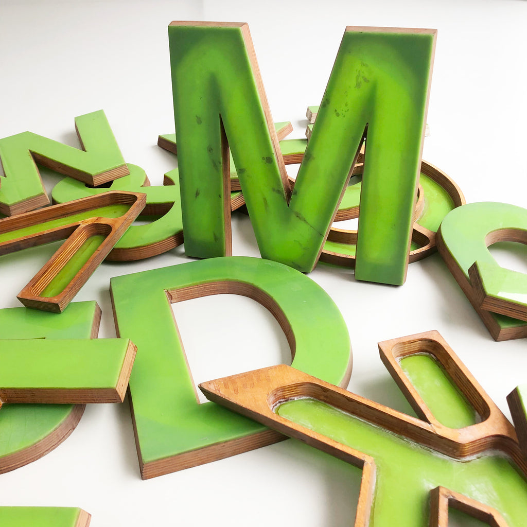11 Inch Lime Perspex & Ply