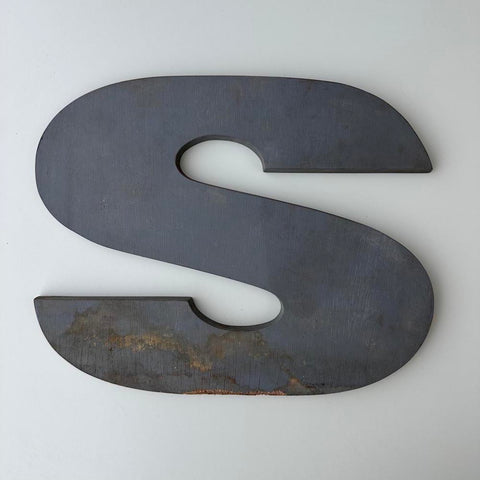 S - 9 Inch Wooden Factory Shop Letter