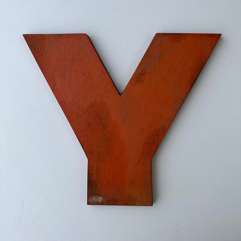 Y - 9 Inch Wooden Factory Shop Letter