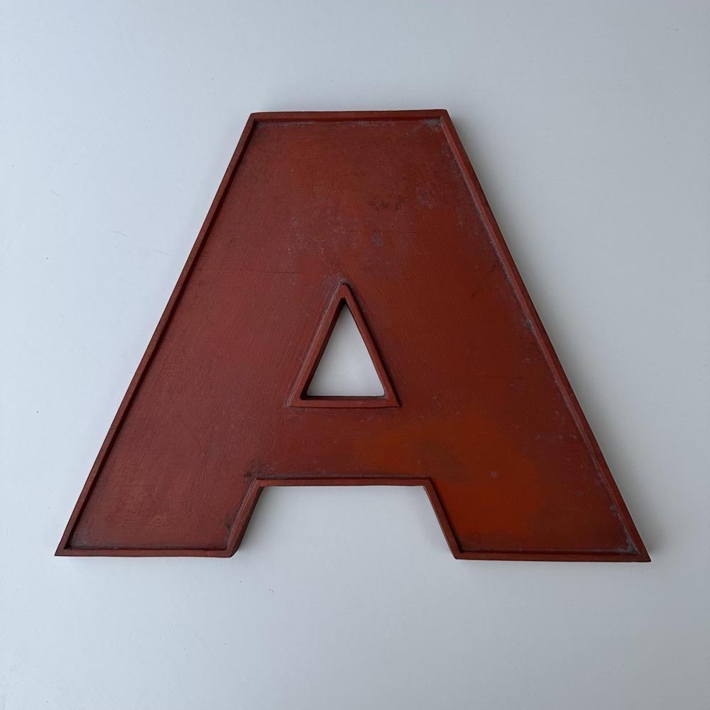 A - 9 Inch Wooden Factory Shop Letter A - 9 Inch Wooden Factory Shop Letter