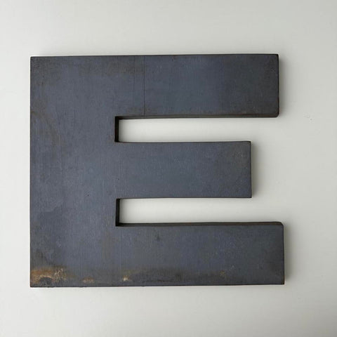 E - 9 Inch Wooden Factory Shop Letter
