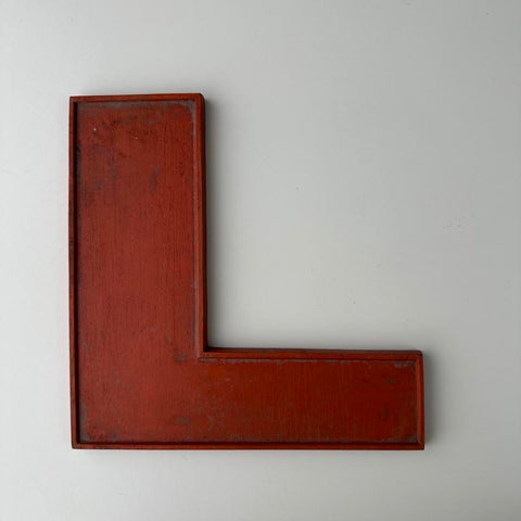 L - 9 Inch Wooden Factory Shop Letter