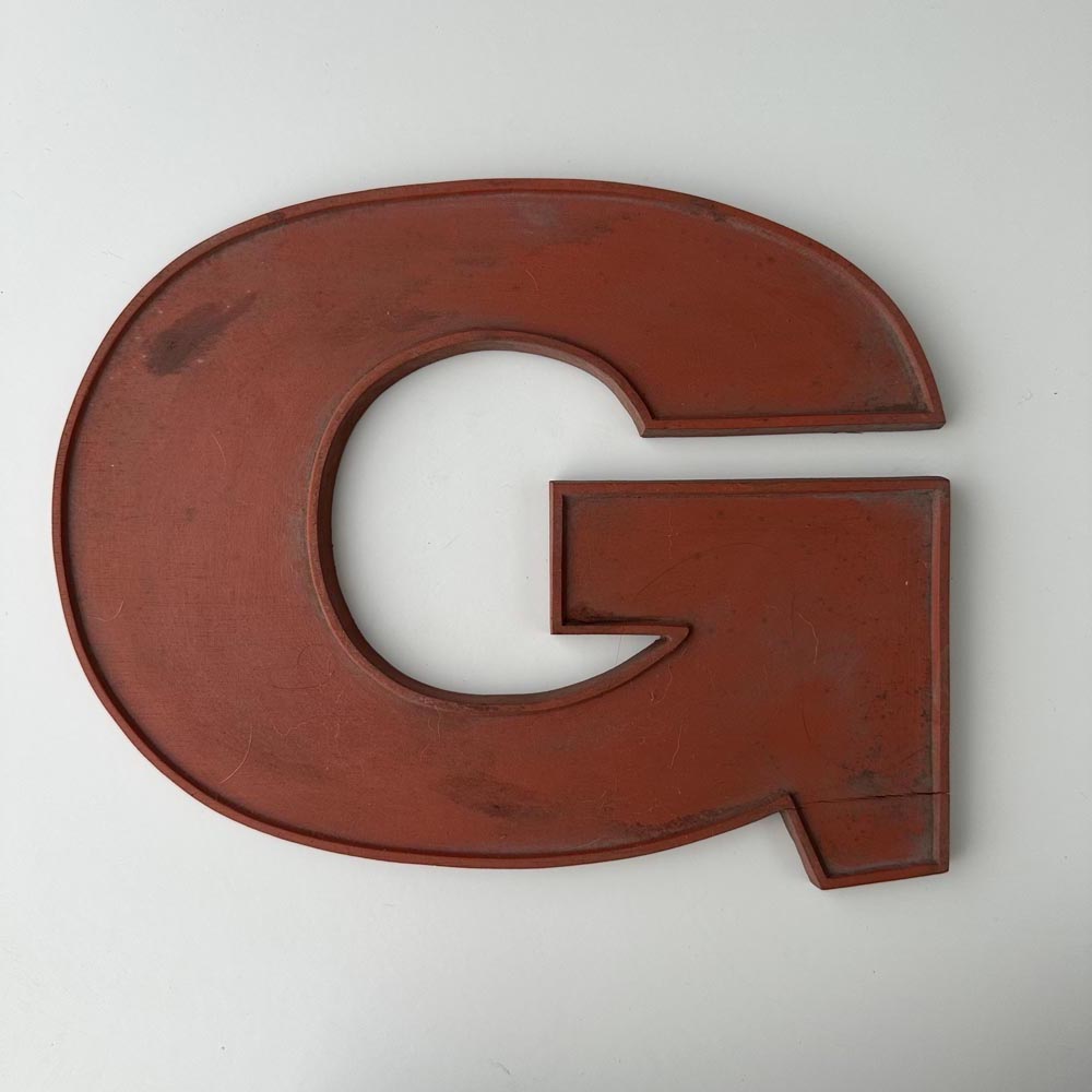 G - 9 Inch Wooden Factory Shop Letter G - 9 Inch Wooden Factory Shop Letter