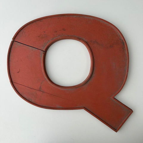 Q - 9 Inch Wooden Factory Shop Letter
