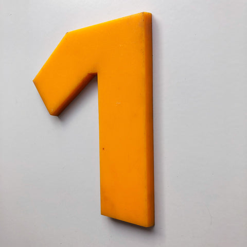 1 - 9 Inch Number Solid Perspex