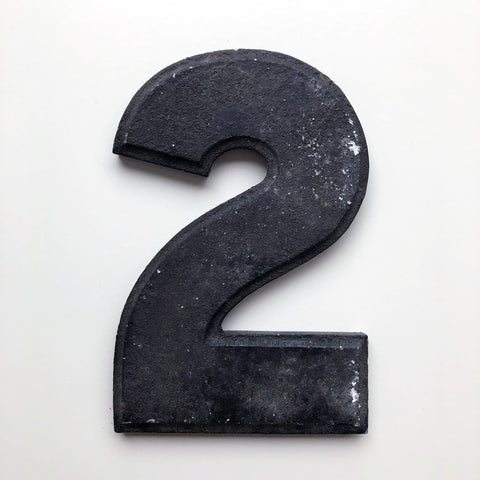 2 - 8 Inch American Wagner Cinema Marquee Metal Number
