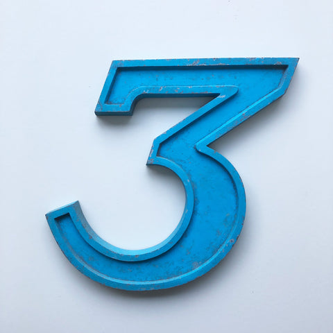3 - 9 Inch Number Metal