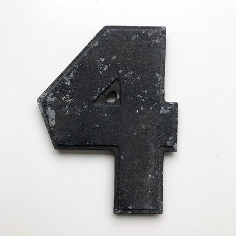 4 - 8 Inch American Wagner Cinema Marquee Metal Number