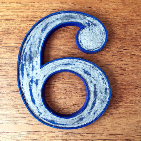 6 or 9 - 9 Inch Number Metal