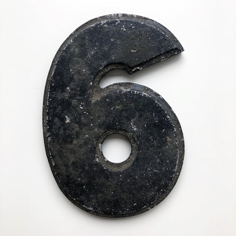 6 - 8 Inch American Wagner Cinema Marquee Metal Number
