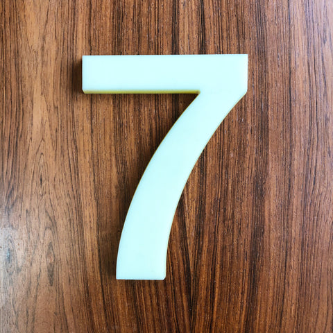 8 - 7.5 Inch Perspex Number