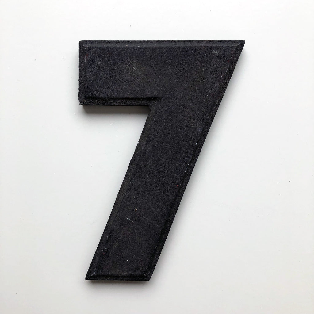 7 - 8 Inch American Wagner Cinema Marquee Metal Number 7 - 8 Inch American Wagner Cinema Marquee Metal Number