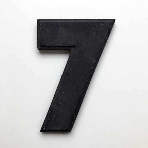 7 - 8 Inch American Wagner Cinema Marquee Metal Number