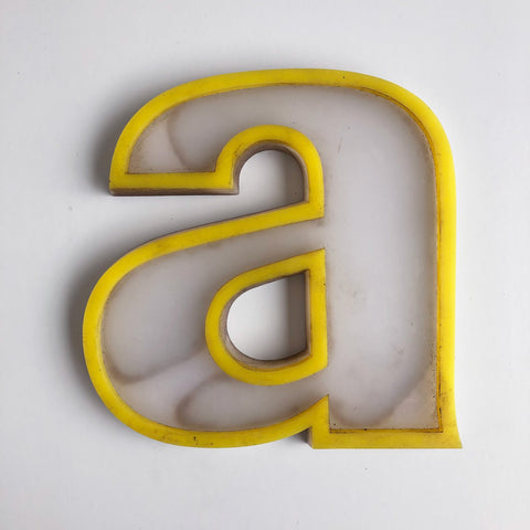 A - Medium Vintage Letter