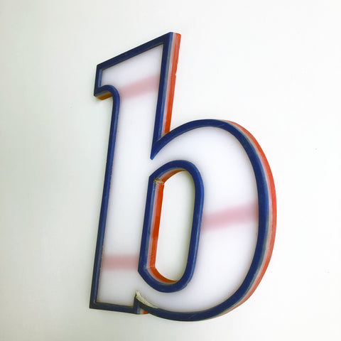 B - Medium Vintage Letter