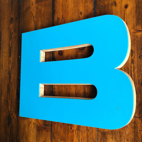 B - 12 Inch Factory Shop Letter Ply and Wood