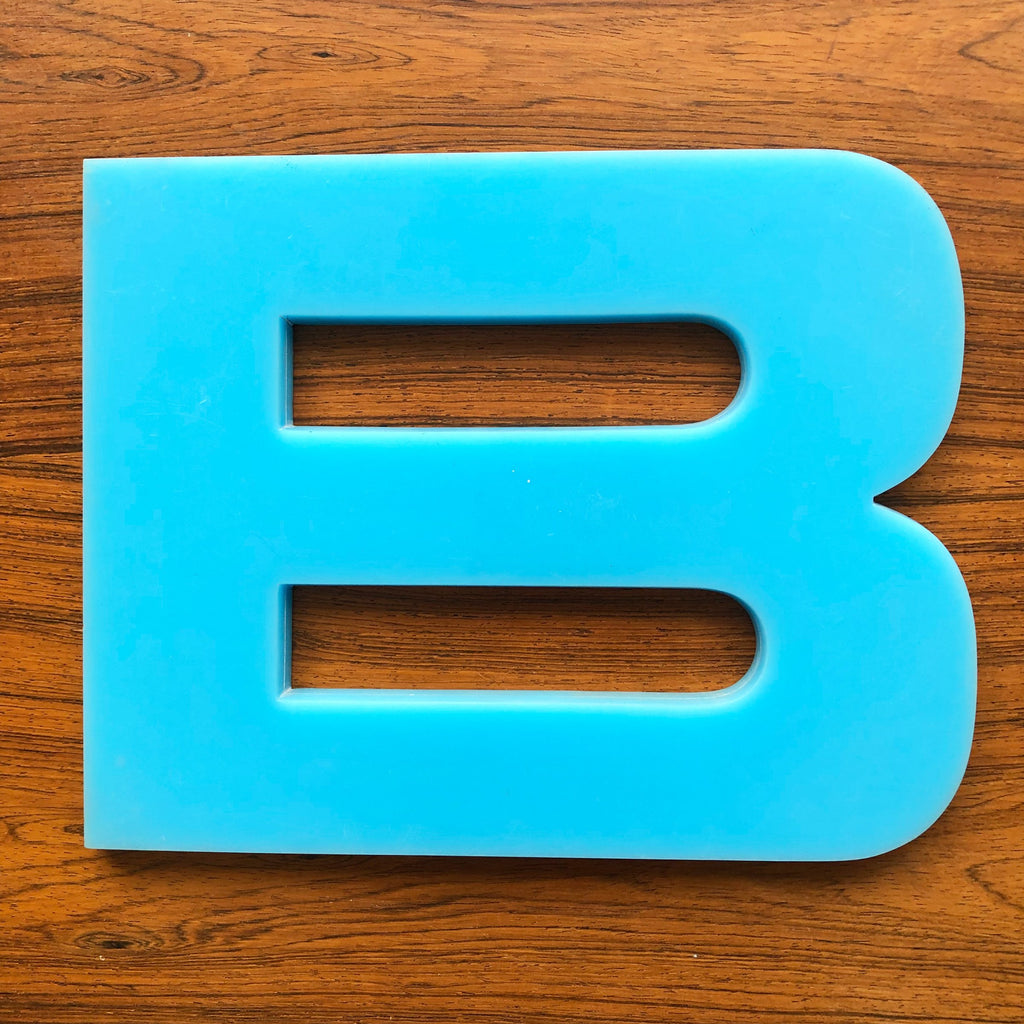 B - 9 Inch Letter Solid Perspex B - 9 Inch Letter Solid Perspex