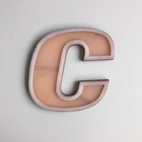 C - Medium Vintage Letter