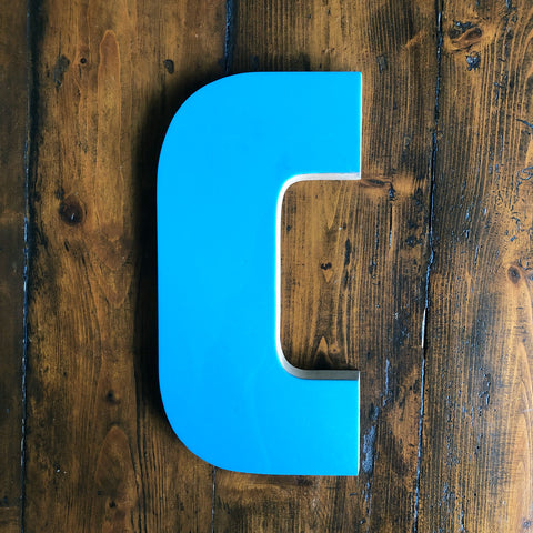 C - 12 Inch Factory Shop Letter Ply and Wood
