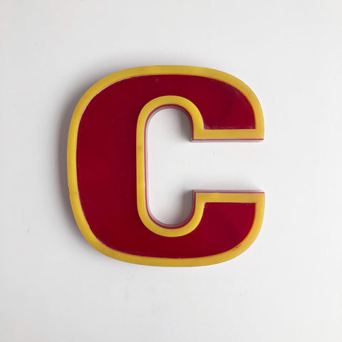 C - Medium Vintage Letter