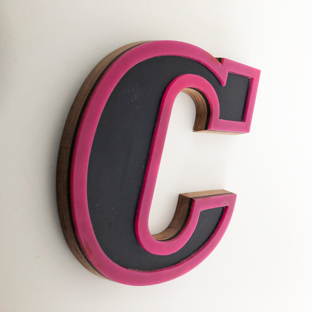 C - Medium Factory Shop Letter Ply Wood & Perspex C - Medium Factory Shop Letter Ply Wood & Perspex