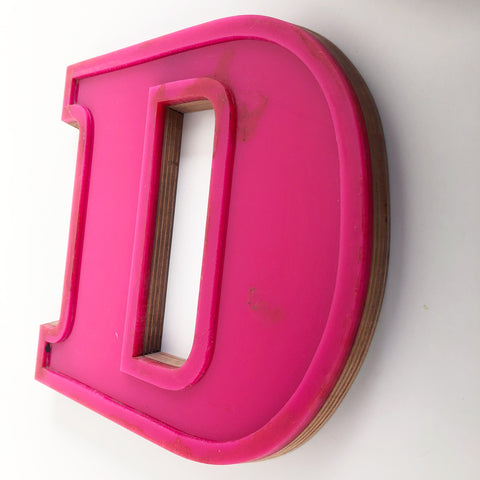 D - Medium Factory Shop Letter Ply Wood & Perspex