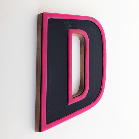D - Medium Factory Shop Letter Ply Wood & Perspex