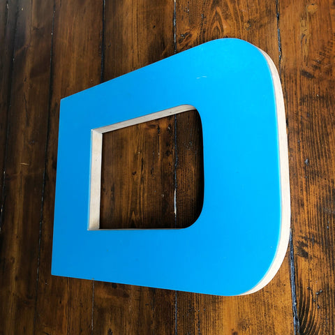 D - 12 Inch Factory Shop Letter Ply and Wood