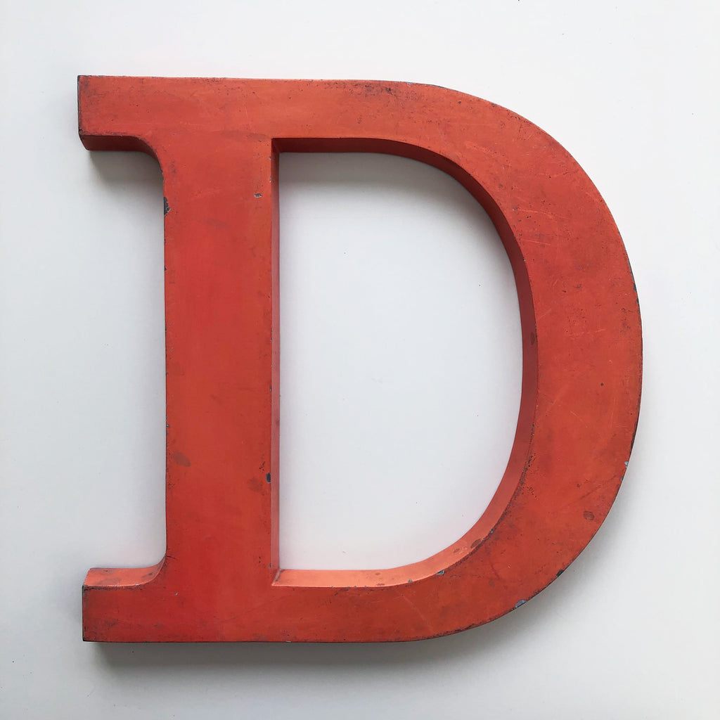 D - 12 Inch Letter Metal D - 12 Inch Letter Metal