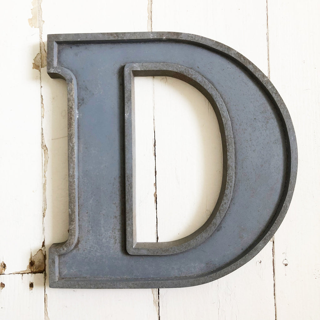 D - 12 Inch Silver Letter Metal D - 12 Inch Silver Letter Metal