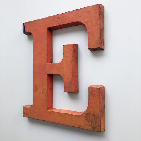 E - 12 Inch Letter Metal