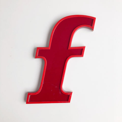 F - Medium Vintage Letter