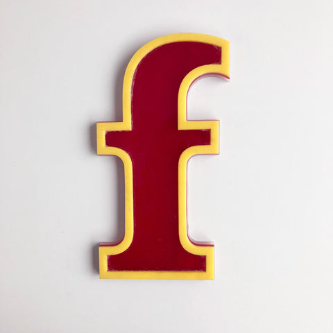 F - Medium Vintage Letter