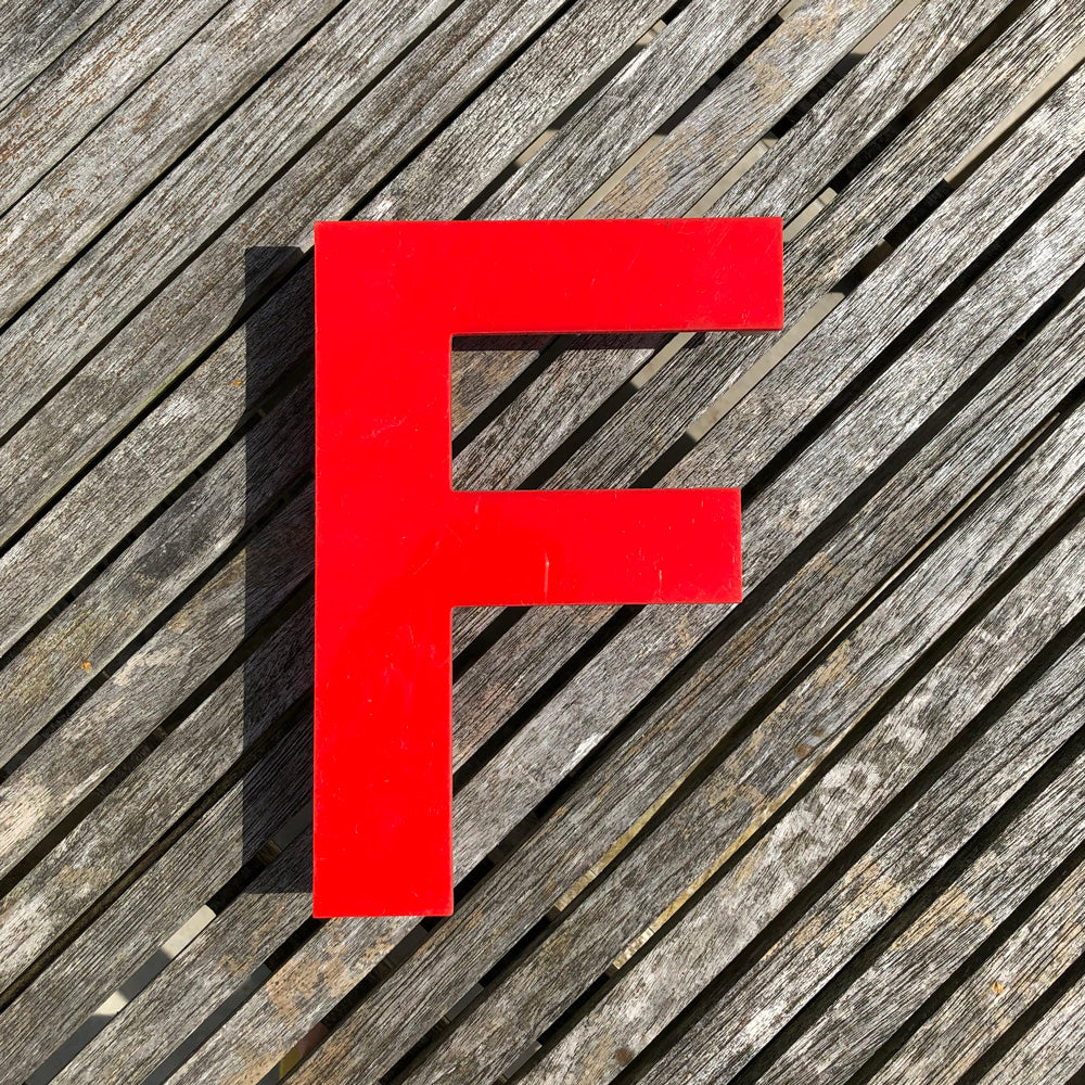 F - Medium Red Cinema Letter Type1 F - Medium Red Cinema Letter Type1