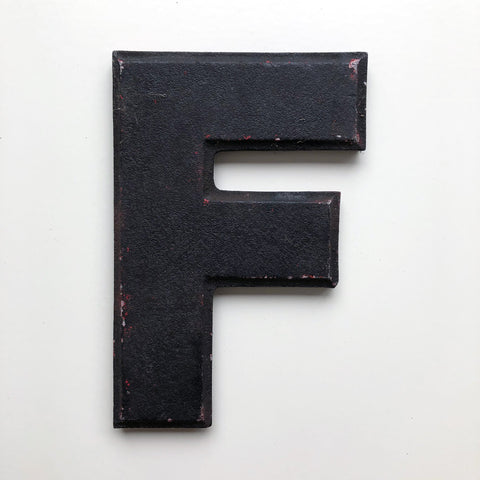 F - 8 Inch American Wagner Cinema Marquee Metal Letter