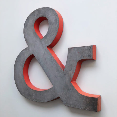 & - 12 Inch Letter Metal