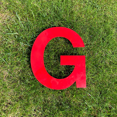 G - Medium Red Cinema Letter Type1