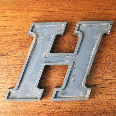 H - Large Letter Metal