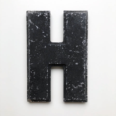 H - 8 Inch American Wagner Cinema Marquee Metal Letter
