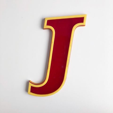 J - Medium Vintage Letter
