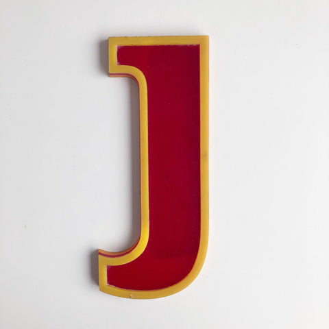 J - Medium Vintage Letter