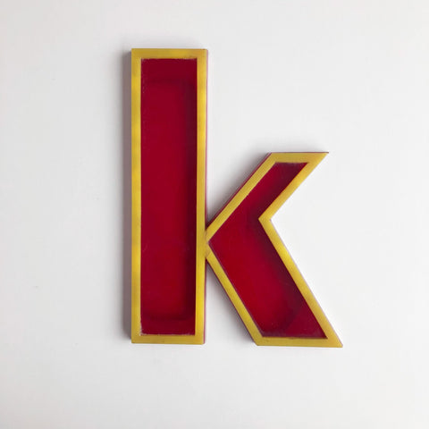 K - Medium Vintage Letter
