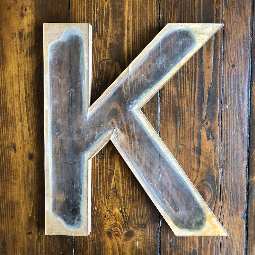 K - Large Factory Shop Letter K - Large Factory Shop Letter