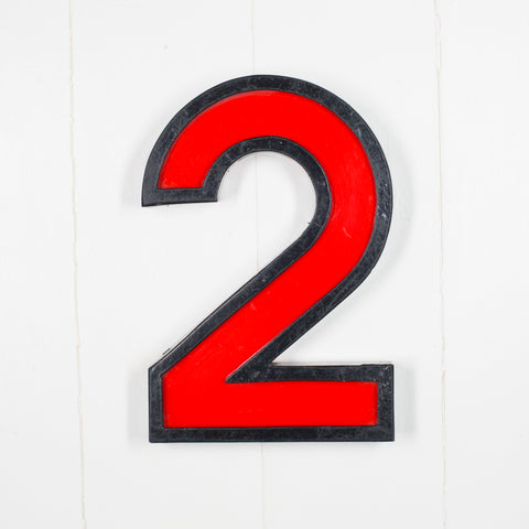 2 - 11 Inch Metal Perspex Cinema Number