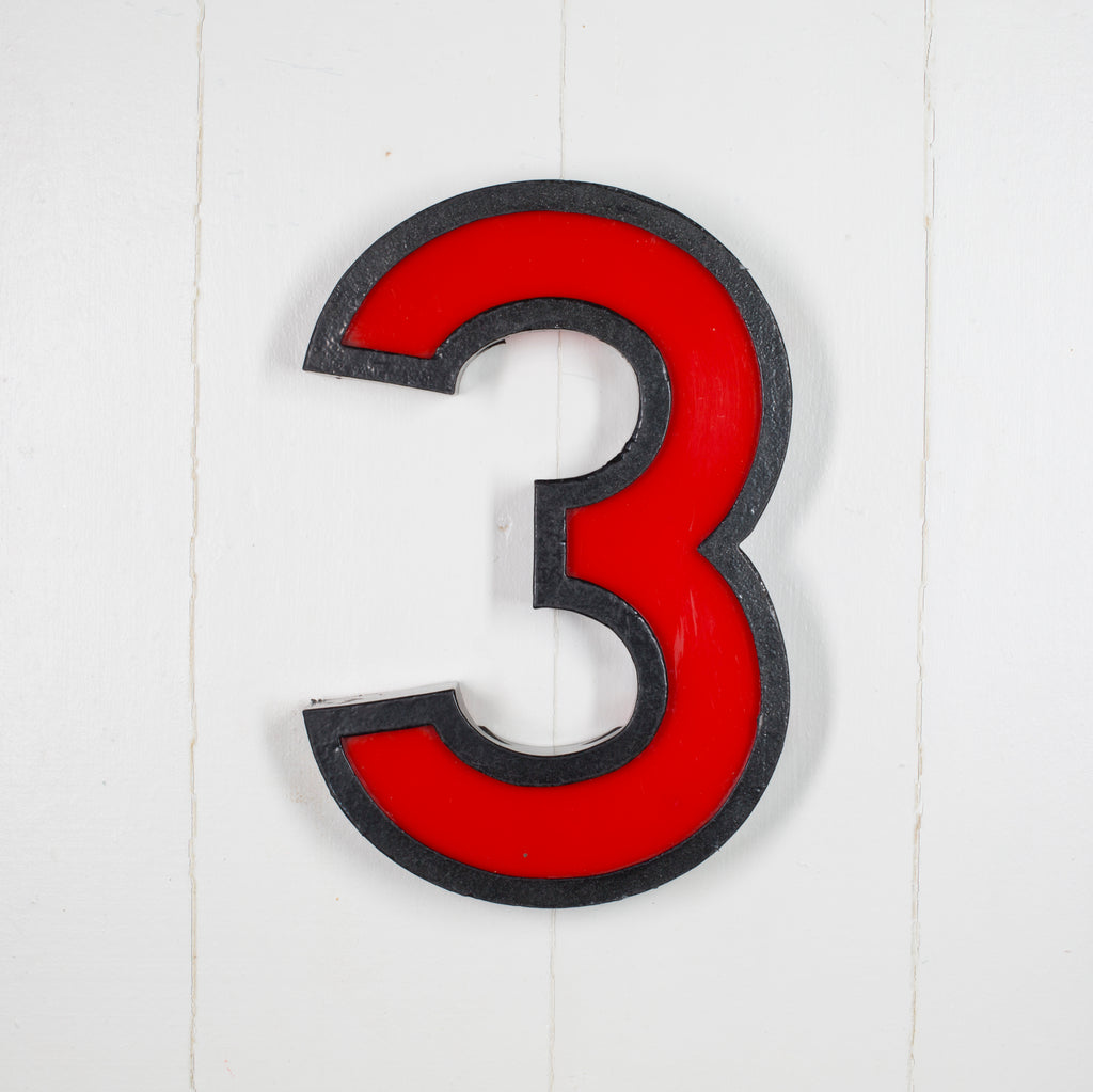 3 - 11 Inch Metal Perspex Cinema Number 3 - 11 Inch Metal Perspex Cinema Number