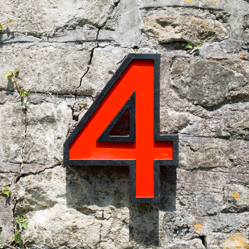 4 - 11 Inch Metal Perspex Cinema Number 4 - 11 Inch Metal Perspex Cinema Number