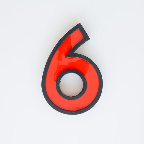 6 - 11 Inch Metal Perspex Cinema Number