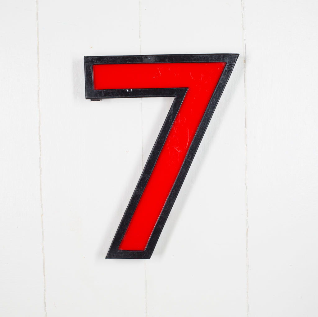 7 - 11 Inch Metal Perspex Cinema Number 7 - 11 Inch Metal Perspex Cinema Number