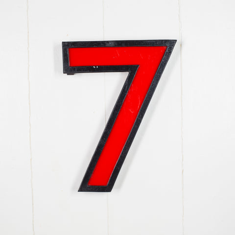 7 - 11 Inch Metal Perspex Cinema Number